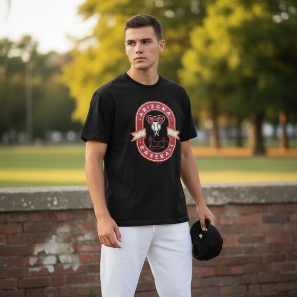 Arizona Diamondbacks - Fanatics T-Shirt Black and Red Large - Picture 1 of 7